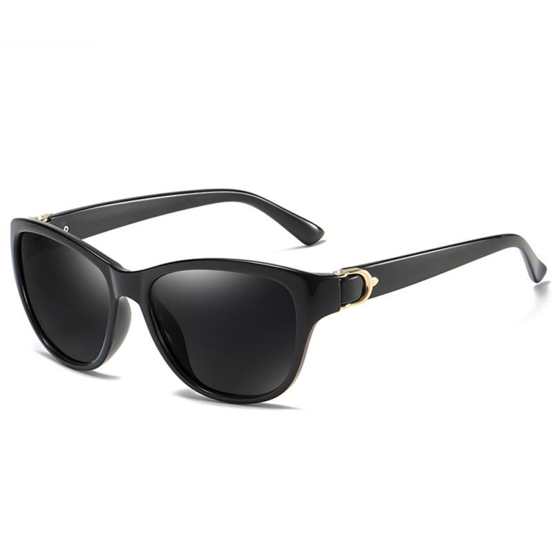 Ochelari de soare dama polarizati, protectie UV, A572, Negru, ES05751