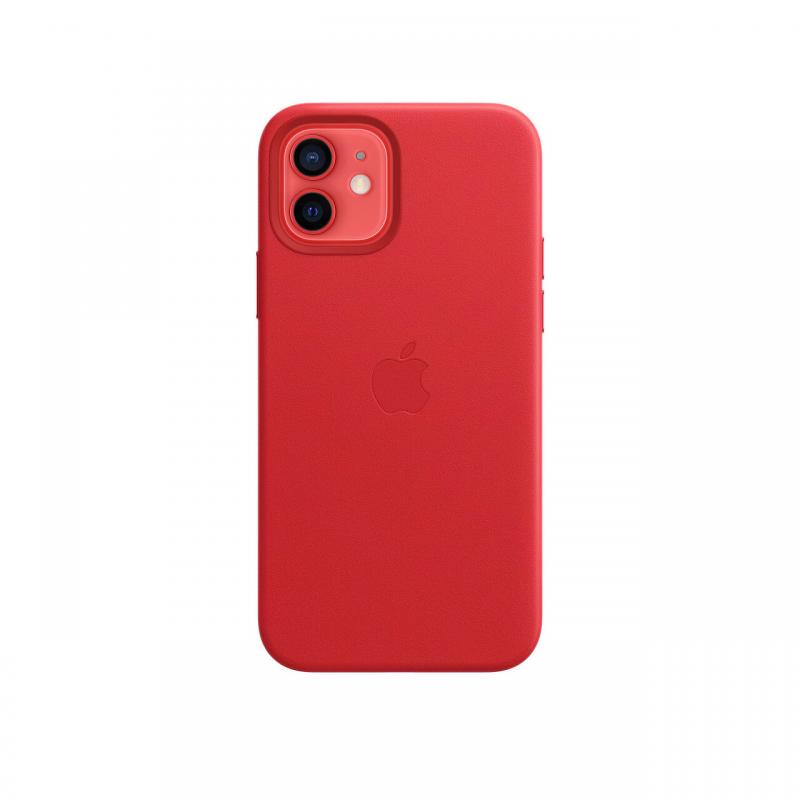 Husa Original iPhone 12 / 12 Pro Apple Leather, MagSafe, Red