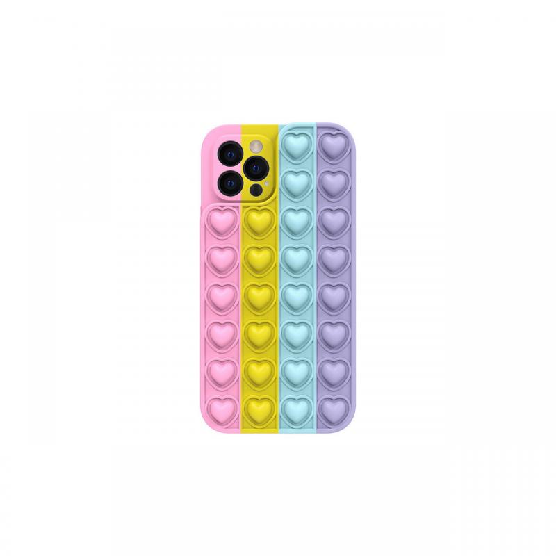 Husa iPhone 12 /12 Pro Lemontti Heart Pop it Multicolor 3