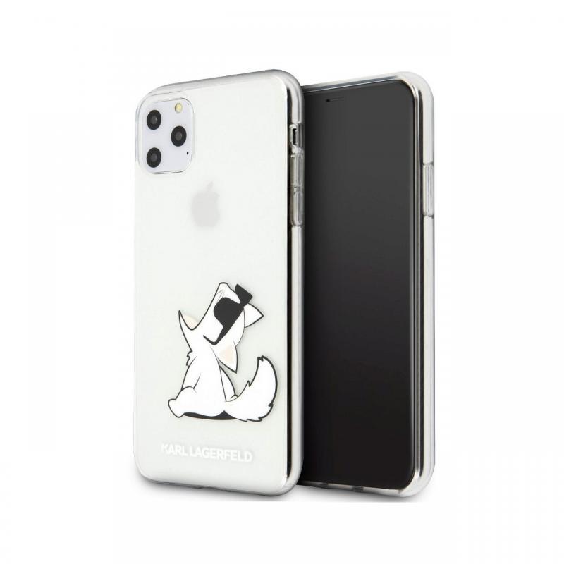 Husa iPhone 11 Pro Max Karl Lagerfeld Fun Glasses Choupette Transparent