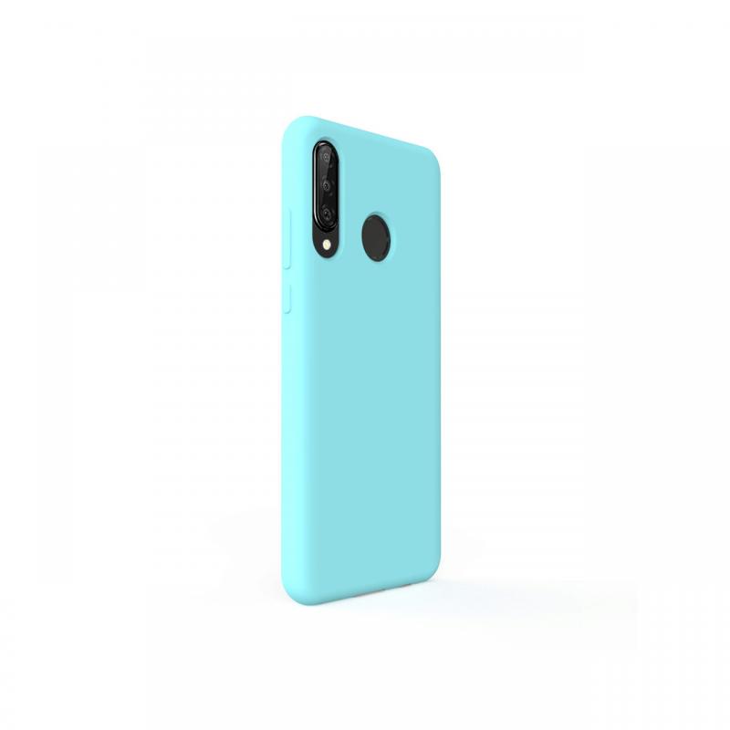 Husa Huawei P30 Lite Lemontti Liquid Silicon Tiffany Blue