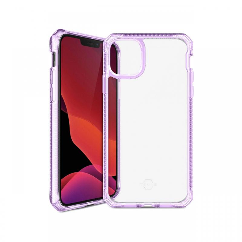 Husa iPhone 12 / 12 Pro IT Skins Hybrid Clear Light Purple & Transparent