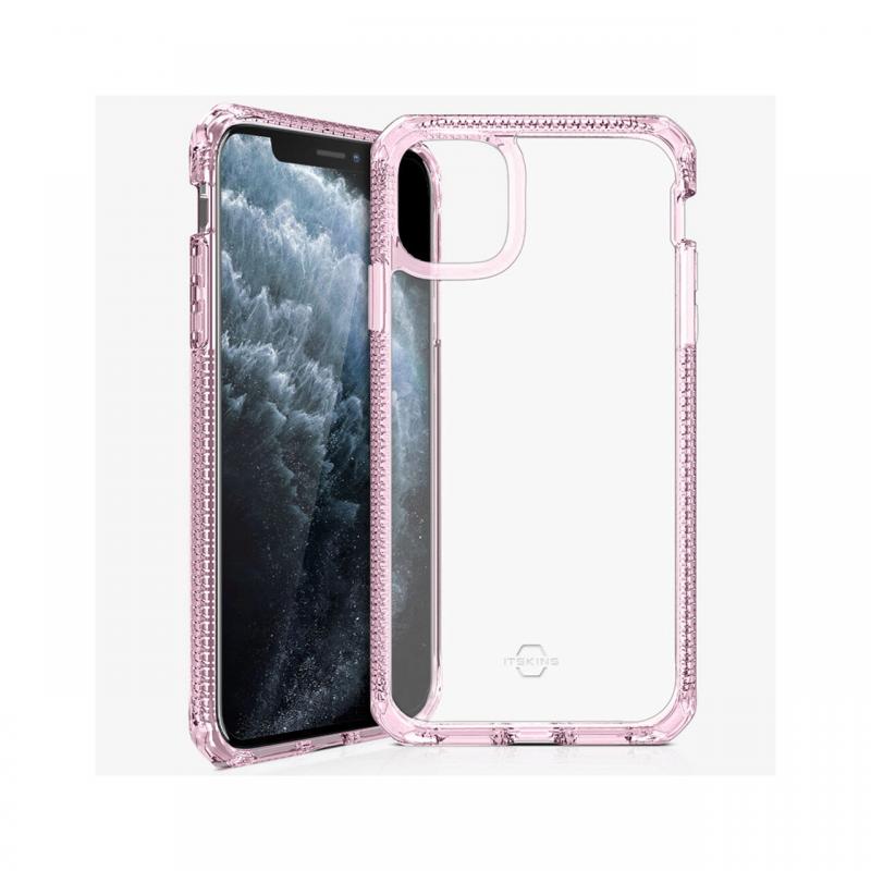 Husa iPhone 11 Pro Max IT Skins Hybrid Clear Light Pink & Transparent (antishock)