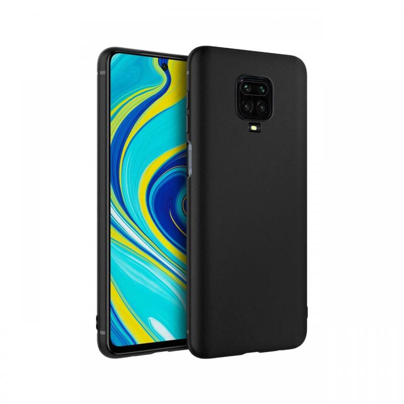 Husa Xiaomi Redmi Note 9 Pro 4G Lemontti Silicon Silky Negru