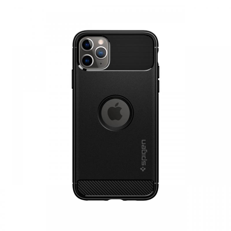 Husa iPhone 11 Pro Spigen Rugged Armor Black