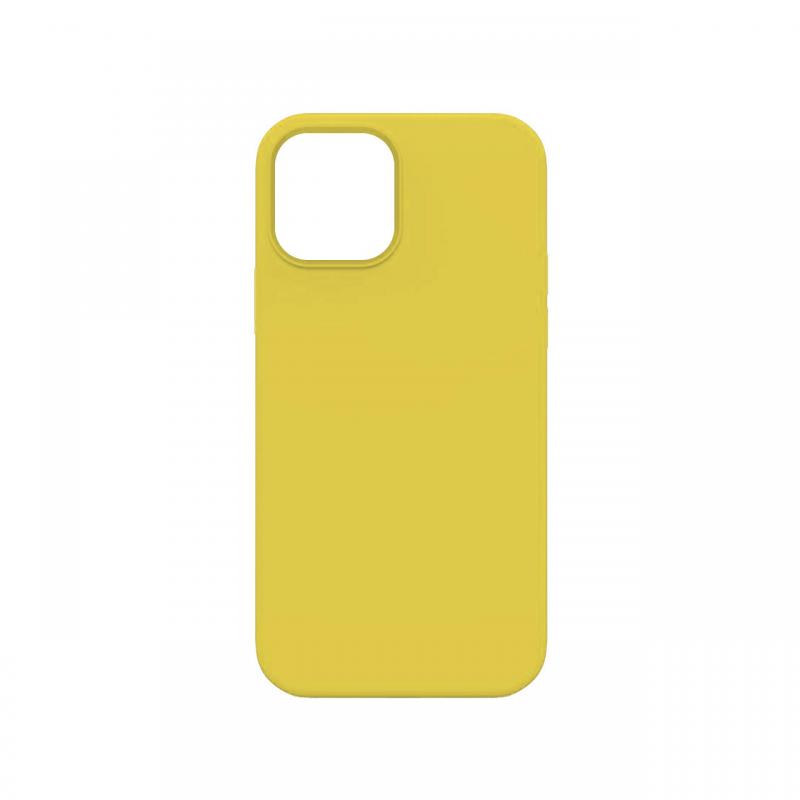 Husa iPhone 12 / 12 Pro Lemontti Silicon Silky Galben