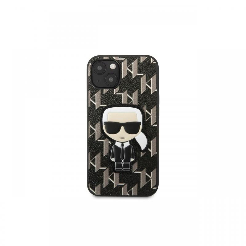 Husa iPhone 13 Karl Lagerfeld Monogram Ikonik Negru