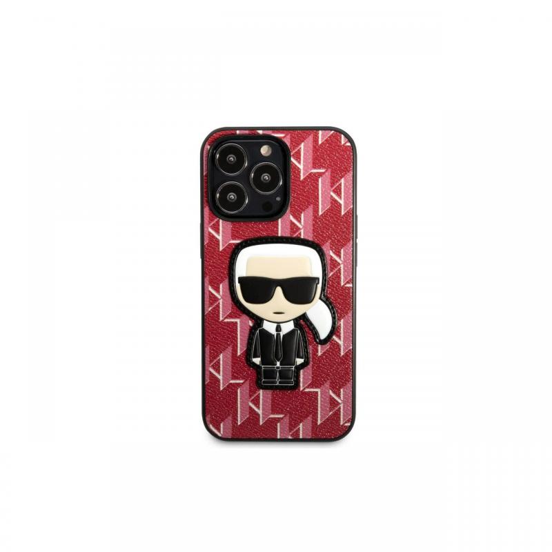 Husa iPhone 13 Pro Karl Lagerfeld Monogram Ikonik Rosu