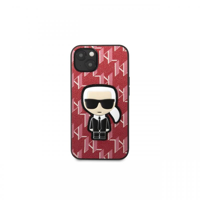 Husa iPhone 13 Karl Lagerfeld Monogram Ikonik Rosu