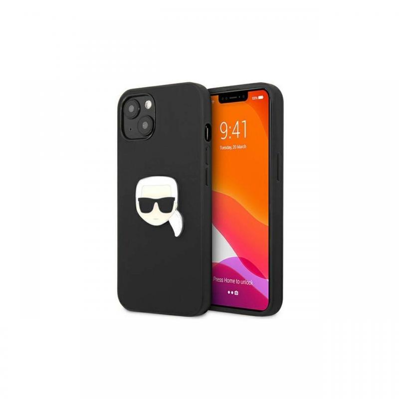 Husa iPhone 13 Mini Karl Lagerfeld Leather Karl Head Negru