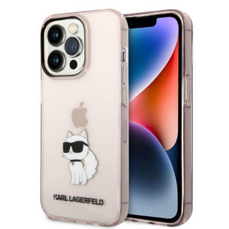 Karl Lagerfeld Husa Choupette iPhone 14 Pro Max Roz