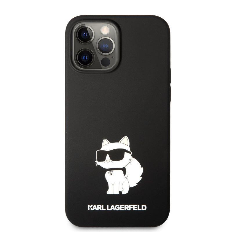 Karl Lagerfeld Husa Liquid Silicone Choupette iPhone 13 Pro Negru