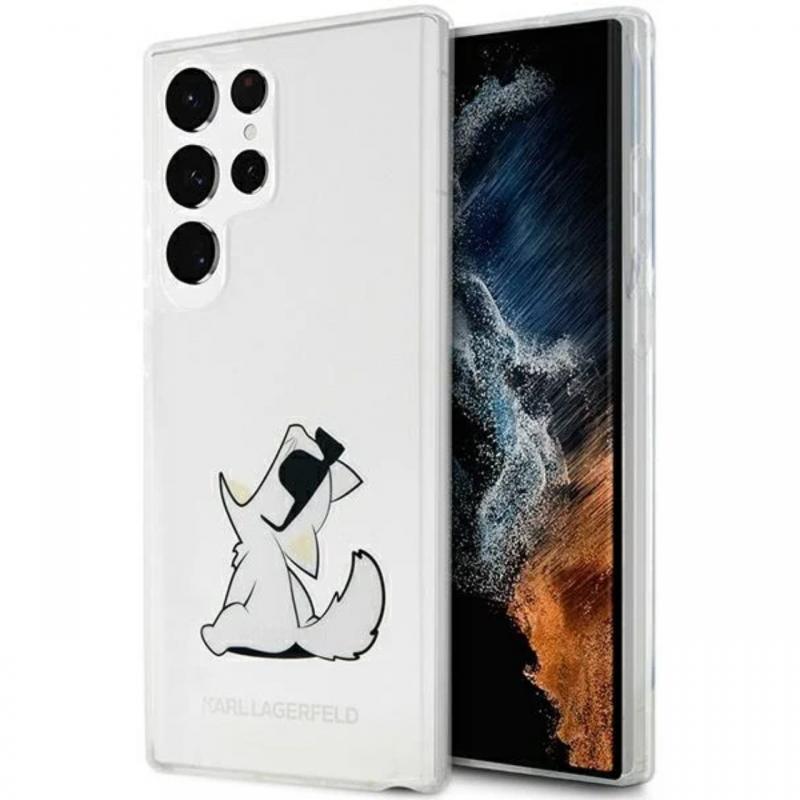 Karl Lagerfeld Husa Choupette Eat Samsung Galaxy S23 Ultra Transparent