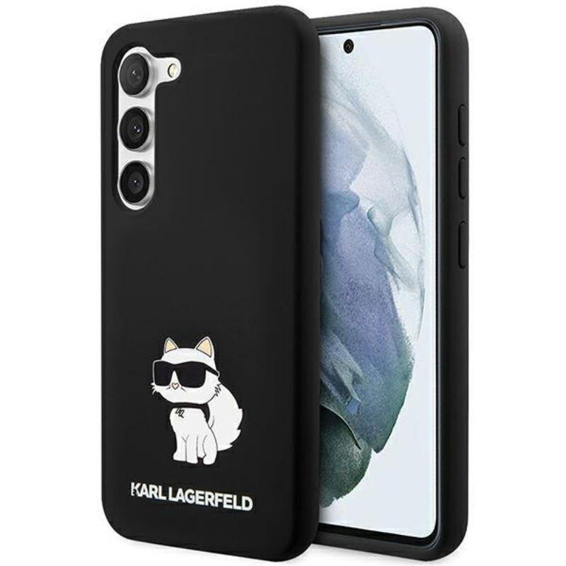 Karl Lagerfeld Husa Liquid Silicone Choupette Samsung Galaxy S23 Negru