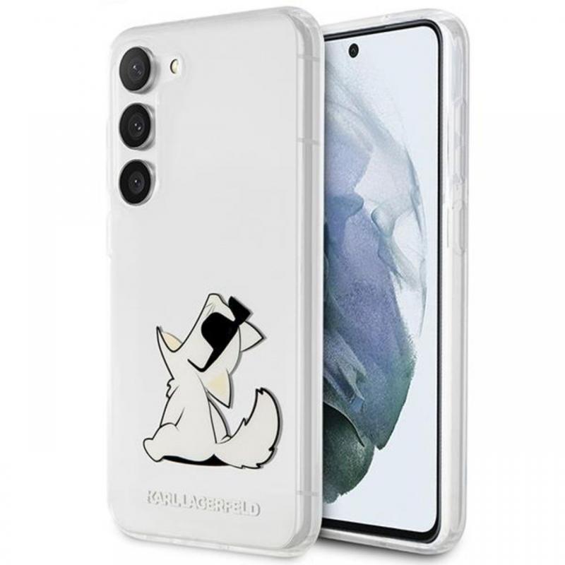 Karl Lagerfeld Husa Choupette Eat Samsung Galaxy S23 Plus Transparent