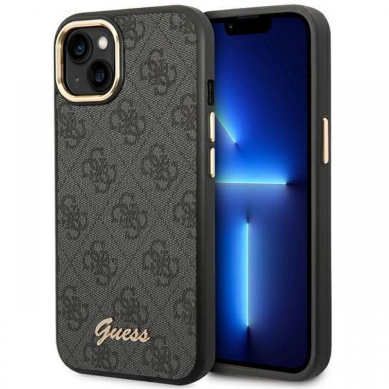 Guess Husa 4G Metal Camera Outline iPhone 14 Negru