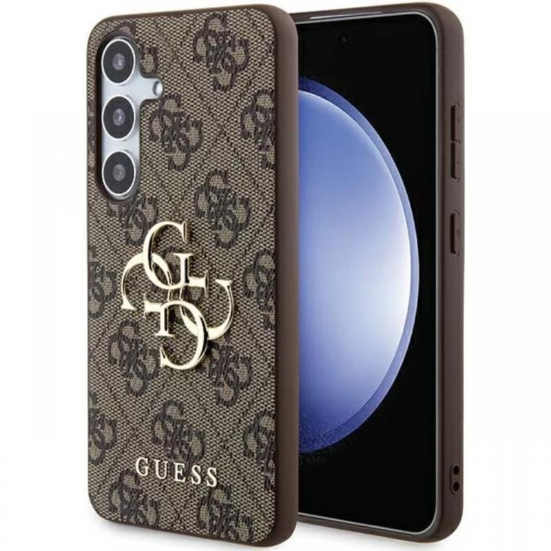 Guess Husa PU 4G Metal Logo Samsung Galaxy A55 5G Maro