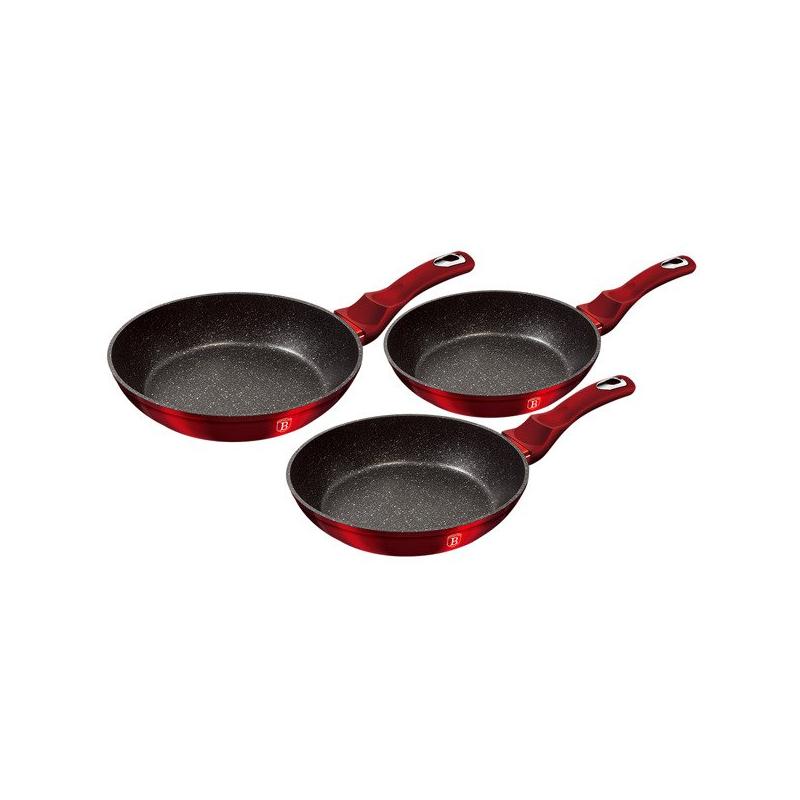 Set 3 tigai marmorate Burgundy Metalic Line Berlinger Haus BH 1288