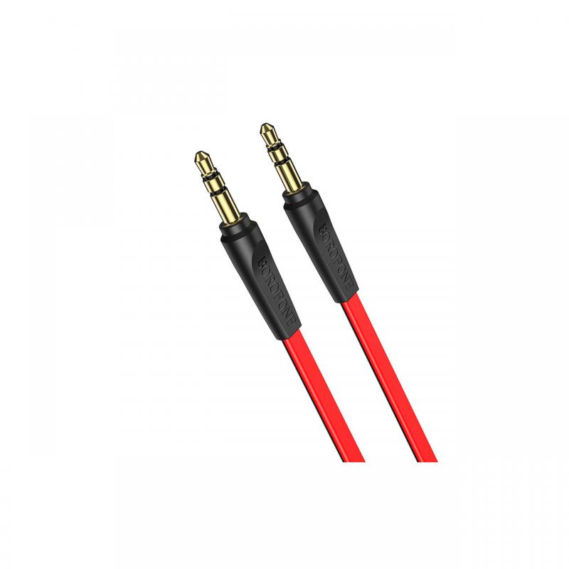 Cablu Borofone BL6 Jack 3.5mm la Jack 3.5mm, 2m, Rosu