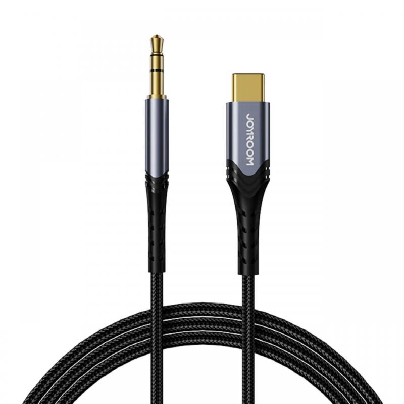 Joyroom Cablu Audio Jack 3.5mm la Type-C, 1m Negru