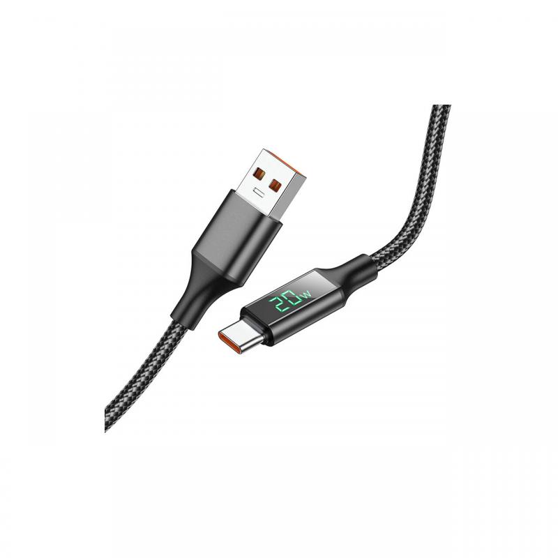 Cablu Borofone BU32 Exclusive USB la Type-C, 1.2m, Negru