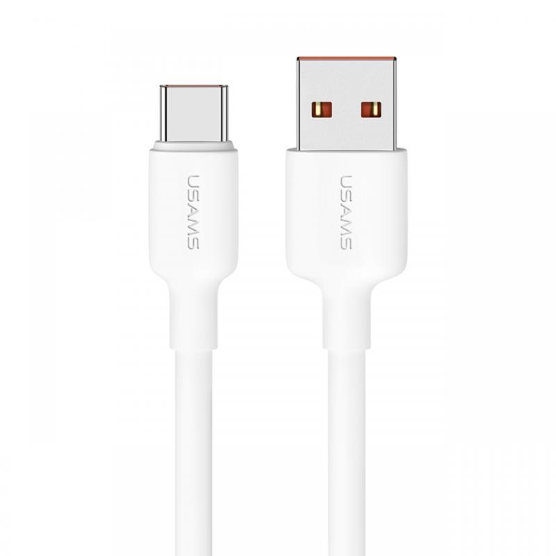 Usams Cablu US-SJ622 USB Type-C, 0.5m, Alb