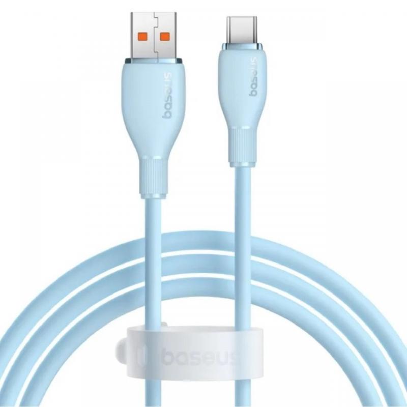 Baseus Cablu USB la Type-C Pudding Series Fast Charging, 100W, 1,2m, Albastru