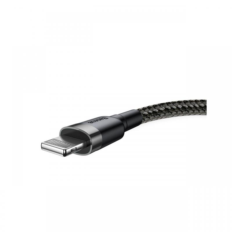 Cablu USB la Lightning Baseus Cafule Series Gray & Black