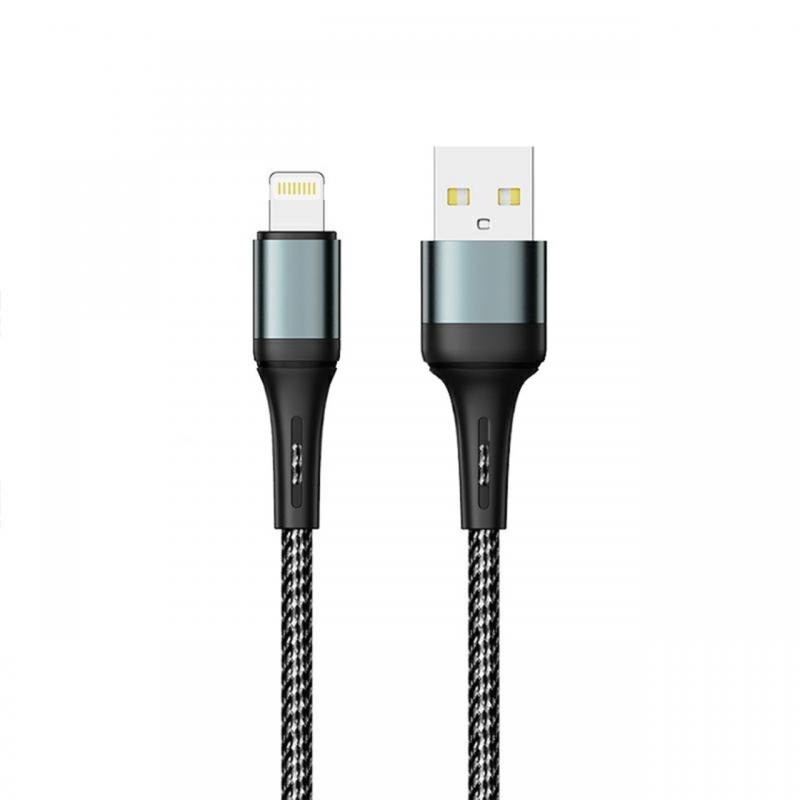 Prestico Cablu T10 USB la Lightning Fast Charger, 3.1A 1m, Negru
