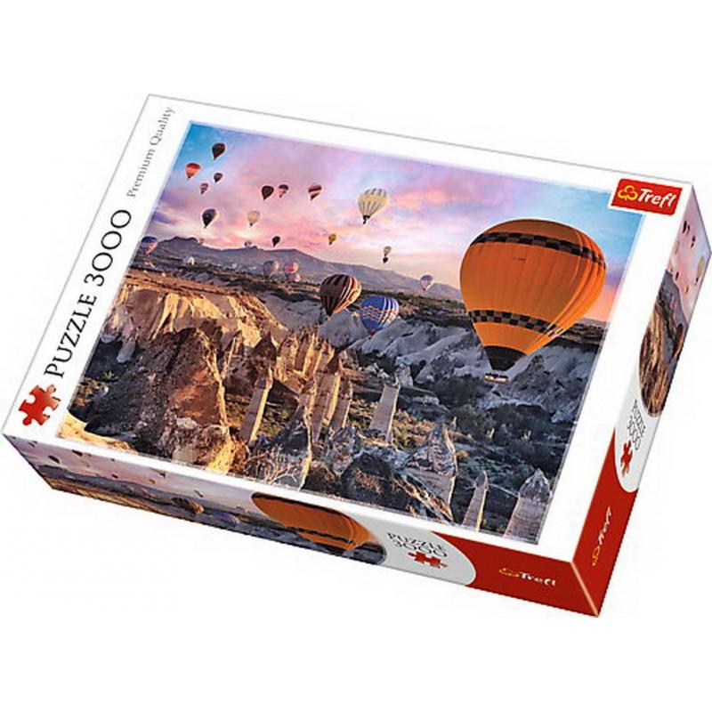 Puzzle trefl 3000 in aer cu balonul