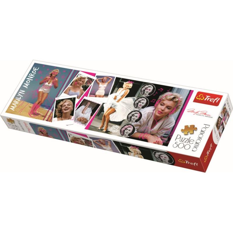 Puzzle trefl panorama 500 colaj marilyn monroe