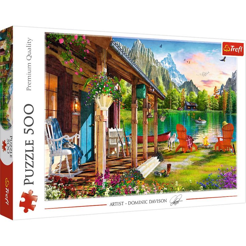 Puzzle trefl 500 cabana din munti