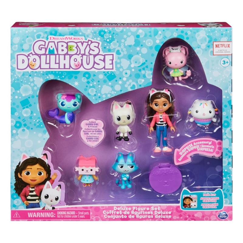 Gabbys dollhouse set 7 figurine deluxe