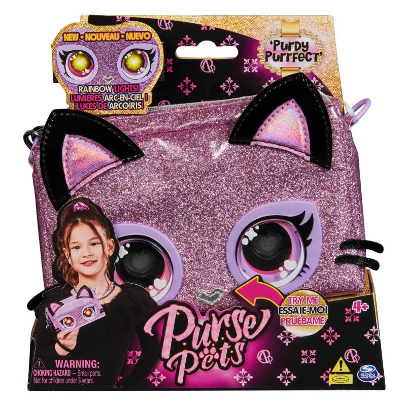 PURSE PETS RAINBOW LIGHTS GENTUTA INTERACTIVA PURDY PURRFECT