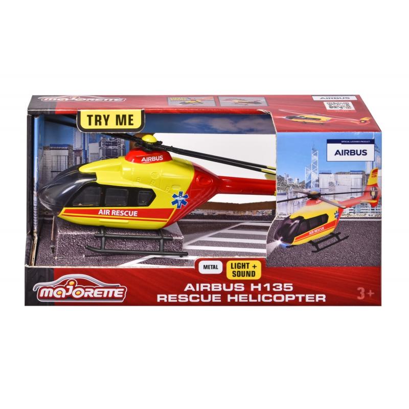 MAJORETTE ELICOPTER DE SALVARE AIRBUS H135 CU SUNETE SI LUMINI