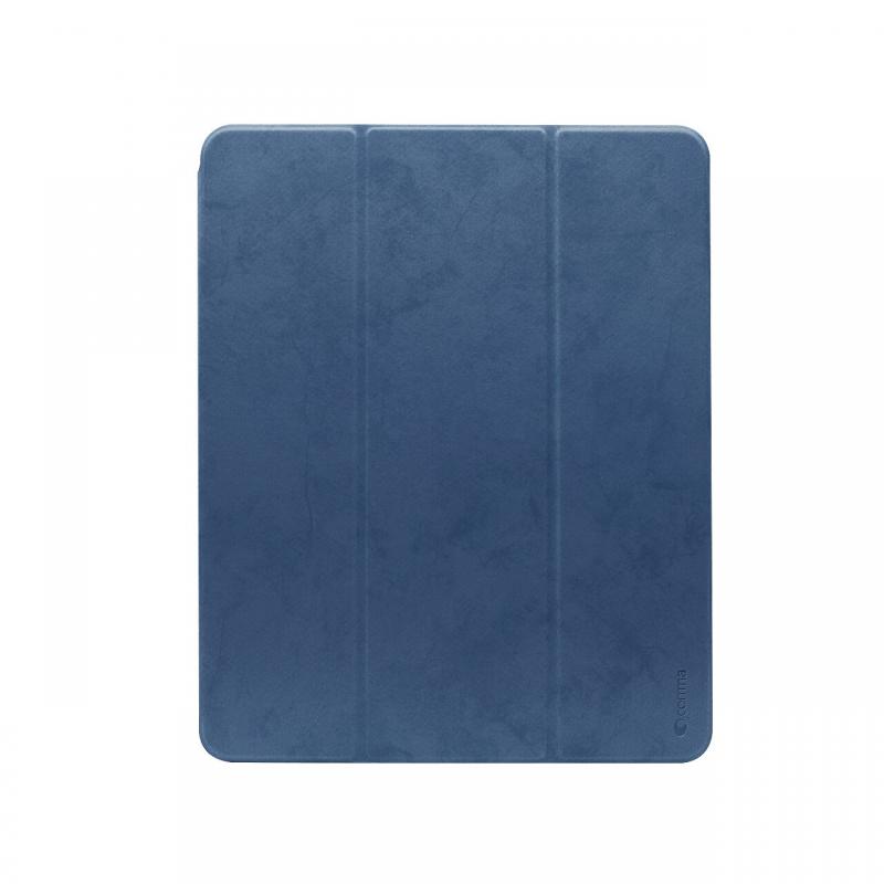 Husa iPad Pro 12.9 inch 2018 Comma Leather Case Blue (pencil slot)