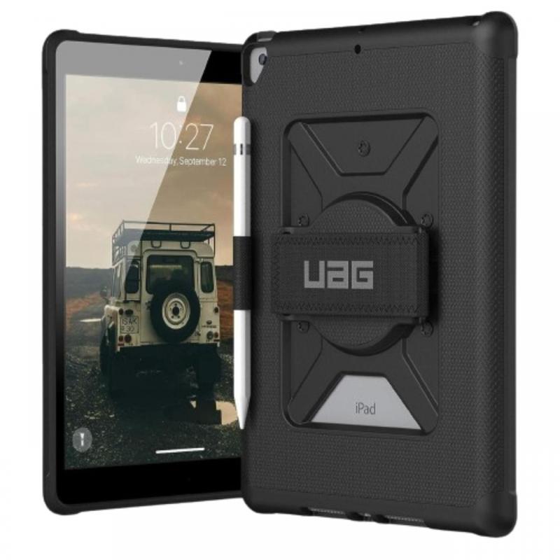 UAG Husa Metropolis Handstrap iPad 10.2 inch(7th, 8th Gen, 9th Gen) Black