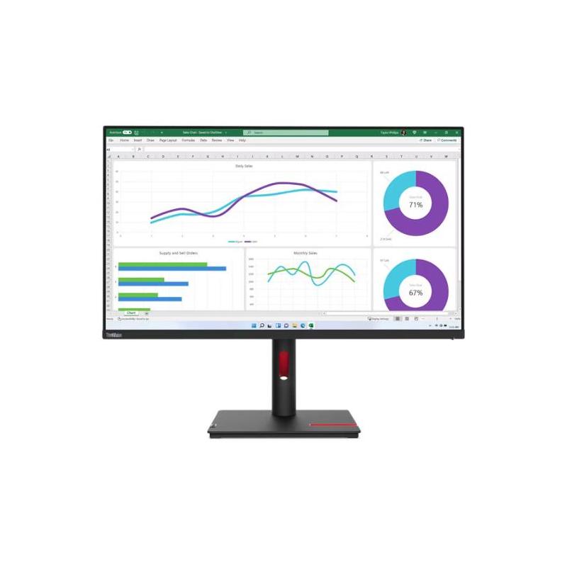 Monitor Lenovo ThinkVision T32h-30 31.5" IPS, QHD (2560x1440), 16:9, 350 cd/mp, Negru