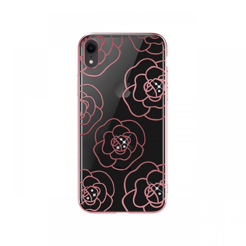 Carcasa iPhone XR Devia Camellia Rose Gold