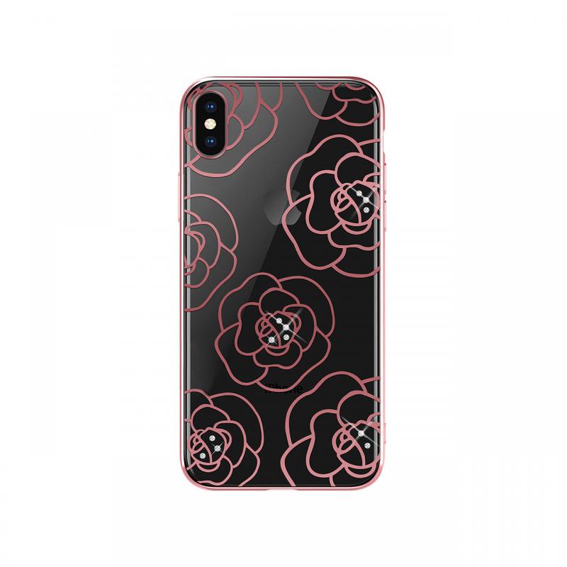 Carcasa iPhone XS Max Devia Camellia Rose Gold