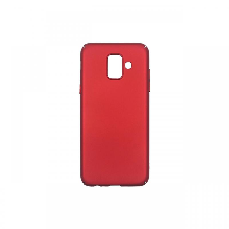 Carcasa Samsung Galaxy A6 (2018) Just Must Uvo Red (material fin la atingere, slim fit)