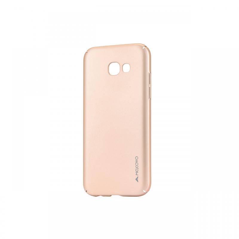 Carcasa Samsung Galaxy A5 (2017) Meleovo Metallic Slim 360 Gold (culoare metalizata fina)