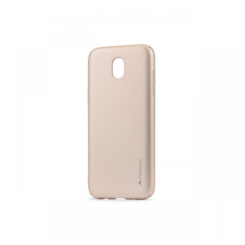 Carcasa Samsung Galaxy J3 (2017) Meleovo Metallic Slim 360 Gold (culoare metalizata fina)