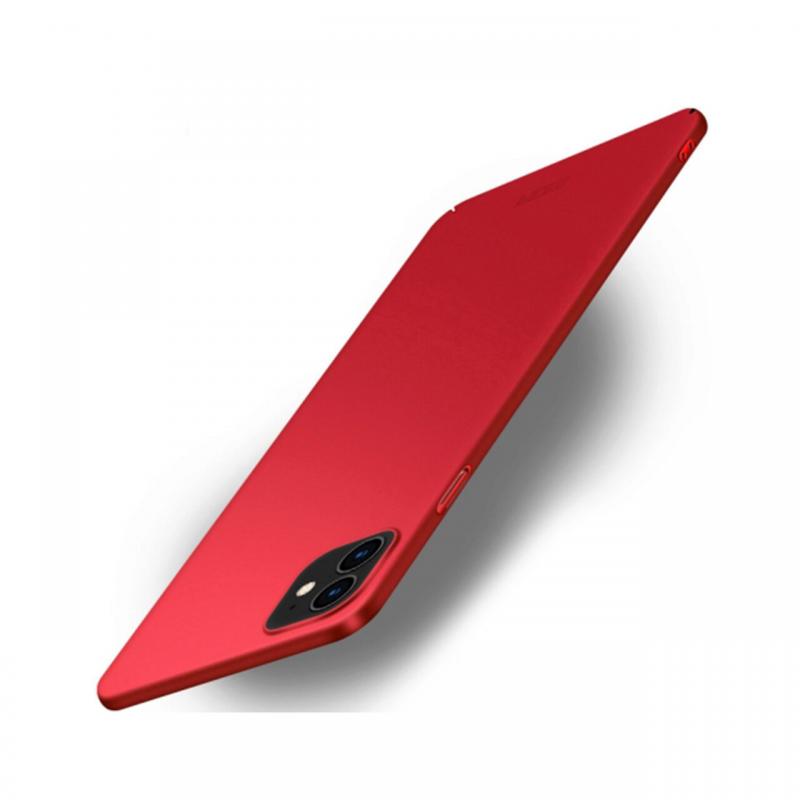 Husa iPhone 12 / 12 Pro Mofi Frosted Ultra Thin Red