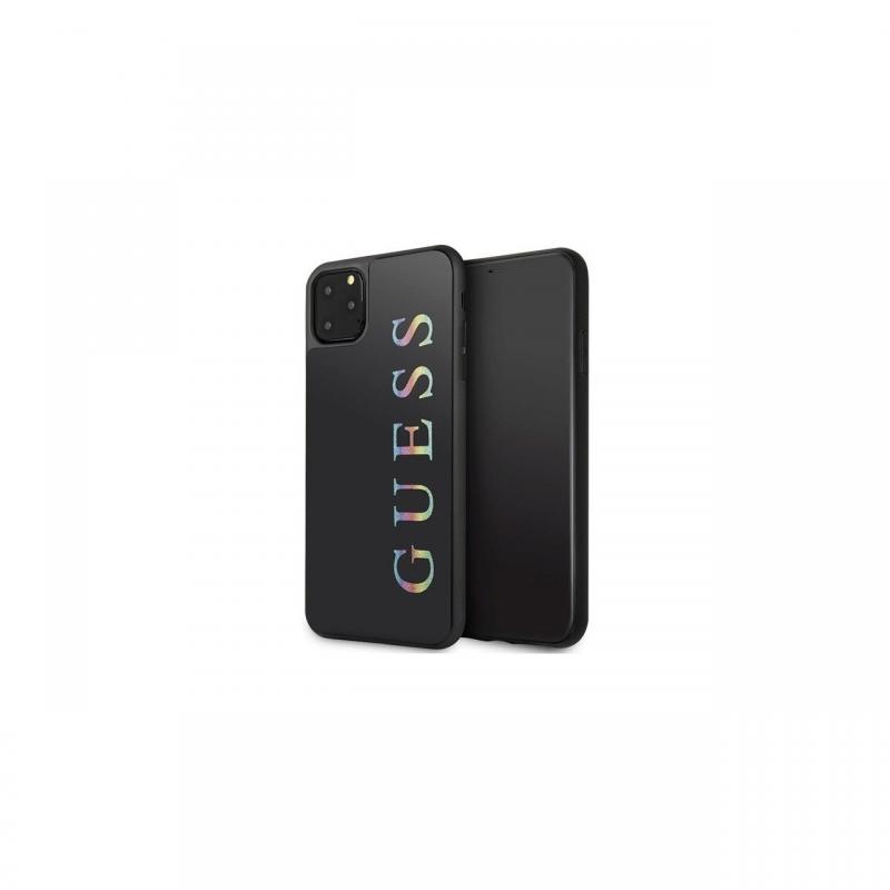 Husa iPhone 11 Pro Guess Glitter Logo Negru