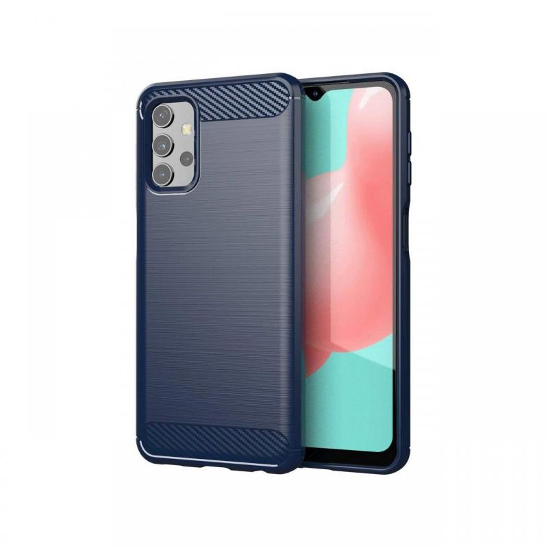 Husa Samsung Galaxy A32 5G Lemontti Carbon Case Flexible Albastru