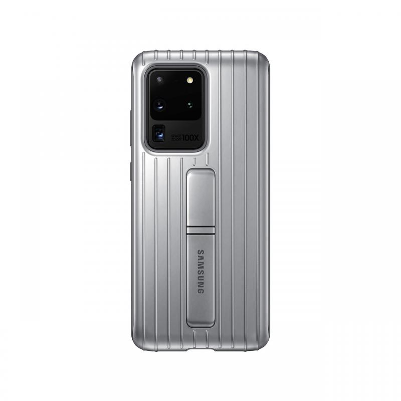 Husa Originala Samsung Galaxy S20 Ultra Protective Standing Silver