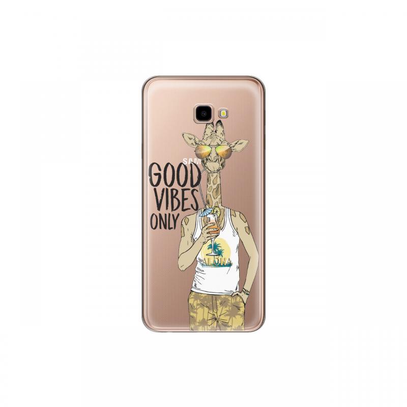 Husa Samsung Galaxy J4 Plus Lemontti Silicon Art Good Vibes