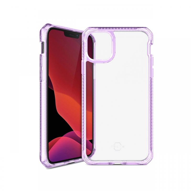 Husa iPhone 12 Pro Max IT Skins Hybrid Clear Light Purple & Transparent