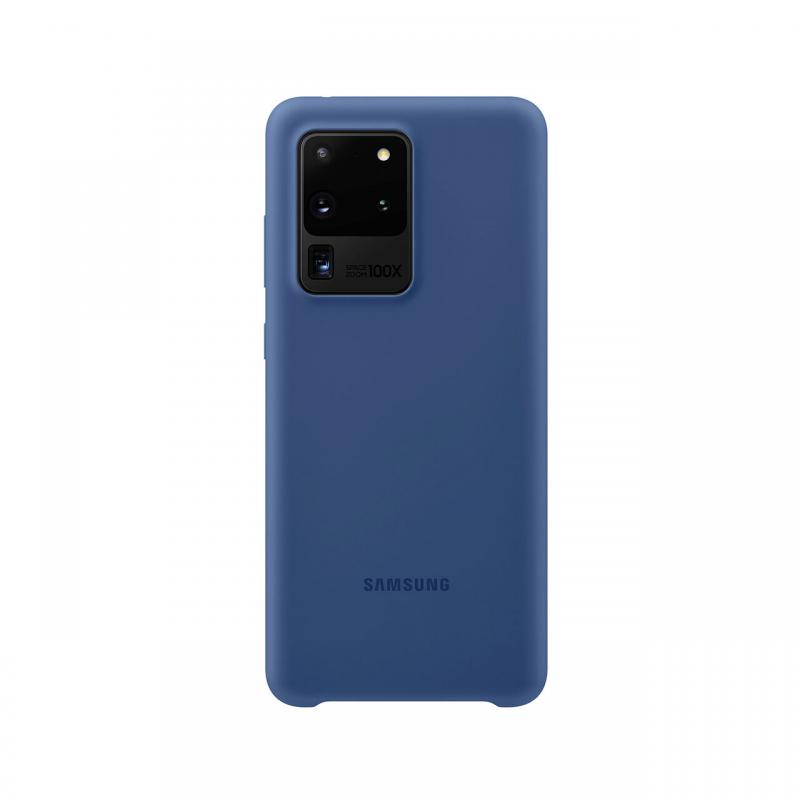 Husa Originala Samsung Galaxy S20 Ultra Silicone Cover Navy